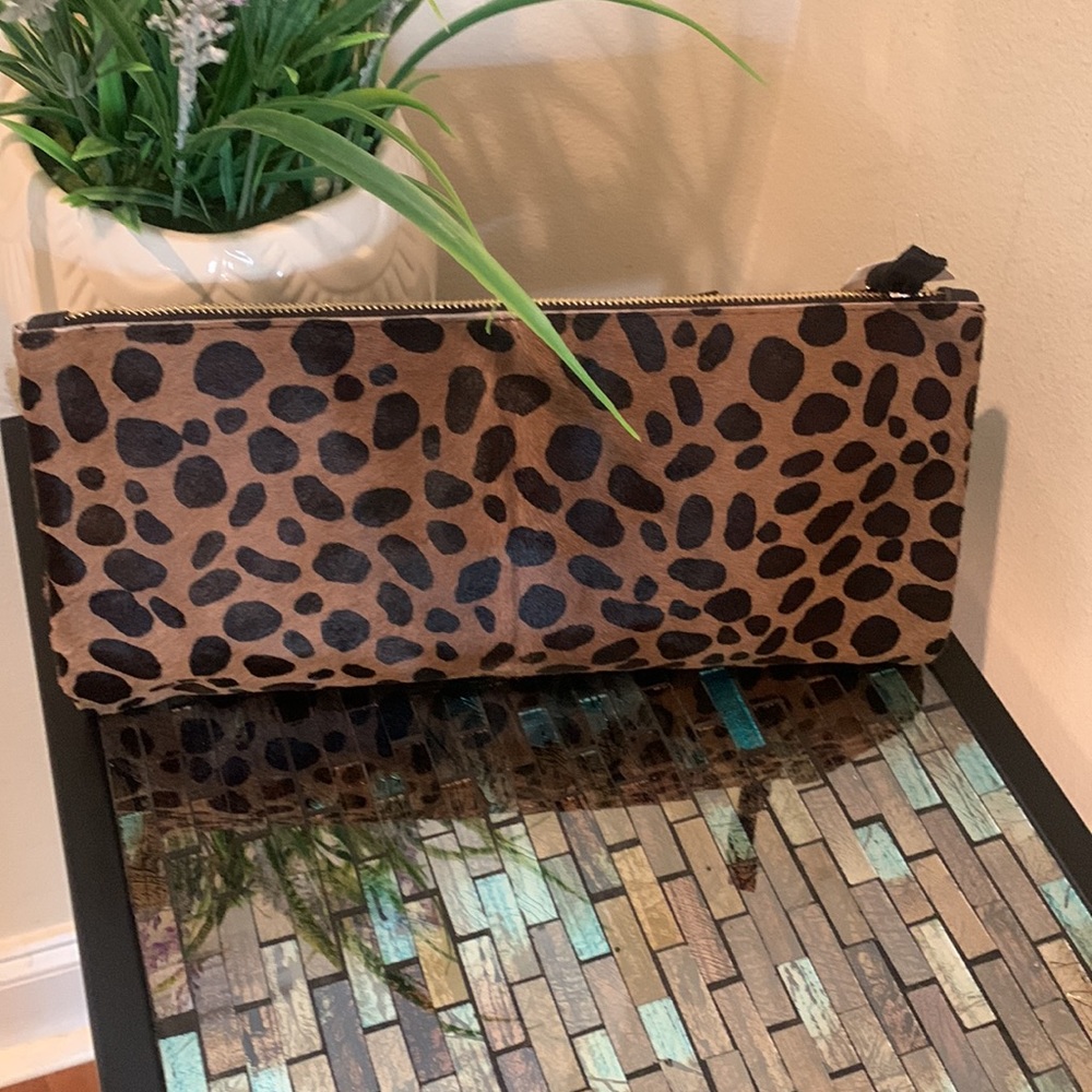 Clare V. Genuine Calf Hair Foldover Clutch
CLARE V.